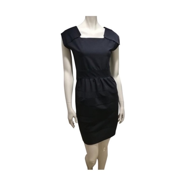 HUGO BOSS Darana Black Sheath Dress - Picture 1 of 8